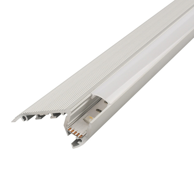 Manica di alluminio di profilo della striscia del supporto LED del pavimento messo punto