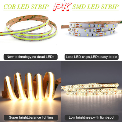 L'illuminazione a striscia LED premium 5 metri sotto il rivestimento CRI90 528 led/m, 1000Lm/m