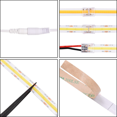 UL Flessibile LED Strip Famous Chip 24V Ultra Thin Silicone 10mm PCB board IP20 528 lampade a led