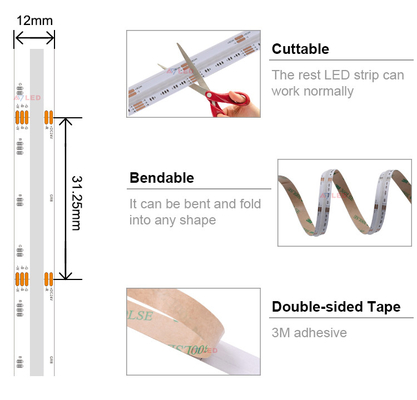 24v indirizzabile Rgbw Led Strip Colore Alta densità Super luminoso Cambiamento per la stanza