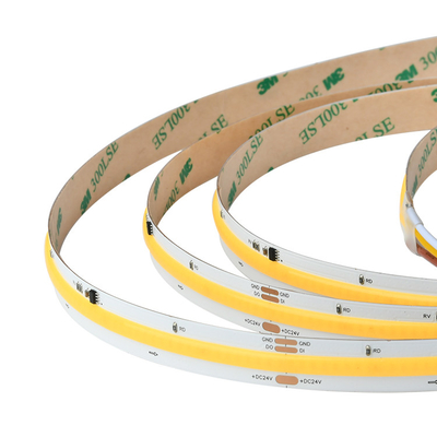 Striscia LED COB sintonizzabile in bianco dinamico 24V uscita luminosa senza soluzione di continuità opzioni bianche vibranti illuminazione lineare