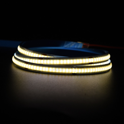 Flessibile COB LED Strip Light - 24V, 320 LED, 3000K Temperatura del colore, 8mm di larghezza, 3 anni di garanzia - Adled LED.