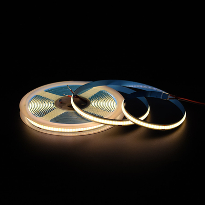 Flessibile COB LED Strip Light - 24V, 320 LED, 3000K Temperatura del colore, 8mm di larghezza, 3 anni di garanzia - Adled LED.