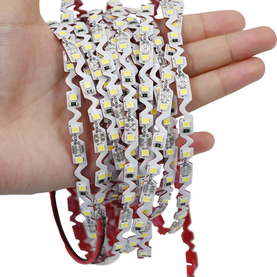 Zig Zag Led Tape Light Bendable S Shape 6500K White Led Strip per Mini Signage Indoor &amp; Outdoor