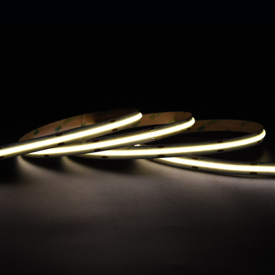 Super luminoso 528 LED/M COB LED Strip 12V 24V 10MM senza macchia Giallo COB/FOB Strip Light
