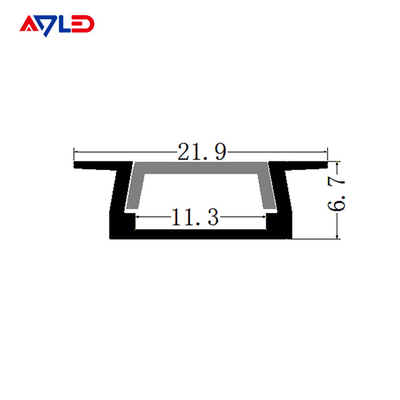11 mm pcs borad 15,8 * 6,7 mm Led Strip Light Profilo di alluminio facile installazione Led alluminio