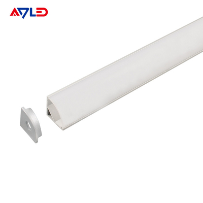 16*16mm Profilo di superficie di alluminio anodizzato ad estrusione a led a LED appeso a un angolo