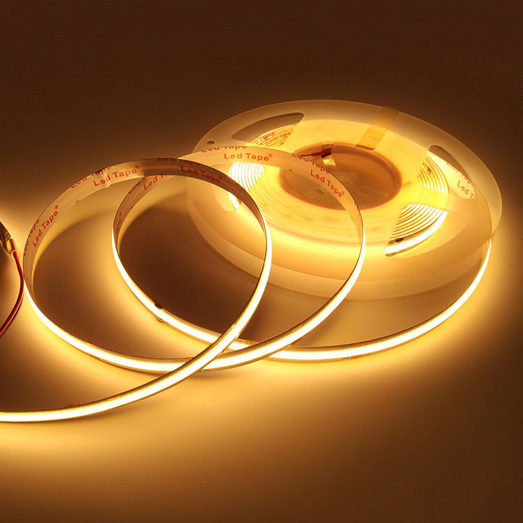 COB LED luci a striscia brillante 504 LED/M Bianco naturale 4000K CRI90+ 24V per la casa armadio