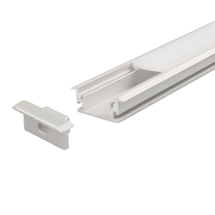 Manica di alluminio di profilo della striscia del supporto LED del pavimento messo punto