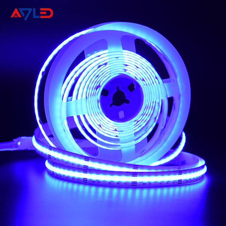 COB 840 LED RGB CCT Led Strip 16W/M Alta luminosità senza punti Nastro colorato FOB LED per decorazioni interne