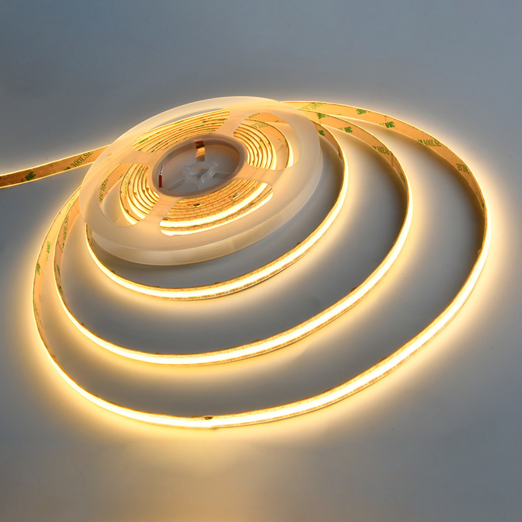 528led/m COB Led Strip Light DC12V 3000K IP20/IP65 Rated Uniform Lighting &amp; Spotless per l'illuminazione lineare