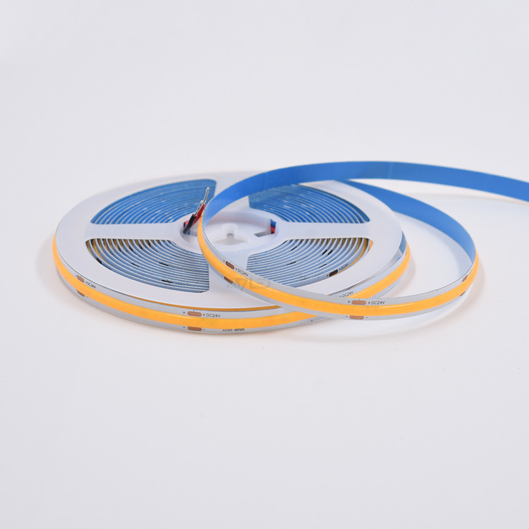 12V/24V 320leds 8w/m Flessibile Cob Led Strip Per decorazione commerciale