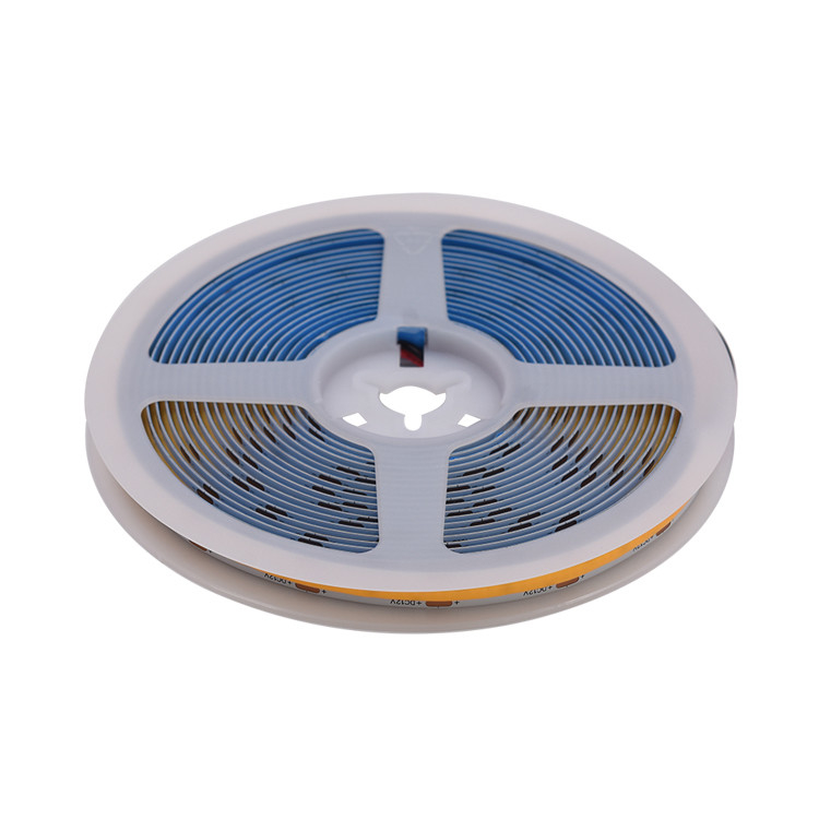 10W/M FCOB 8mm 480LEDs/M COB Reel To Reel LED Strip Light Alta densità FOB Illuminazione a nastro lineare