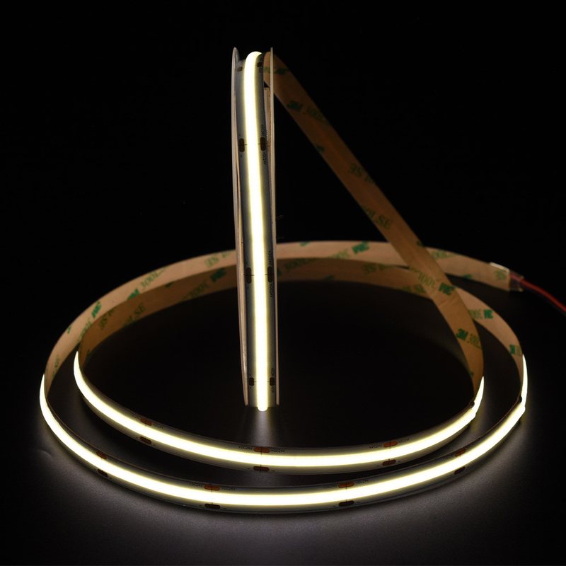 528led/m COB Strip High Cri 90 95 98 10mm Larghezza DC24V LED Strip Tape Light