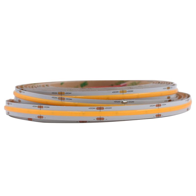 8mm Larghezza 5M Lunghezza Taglio libero Alta densità Decorazione Illuminazione Flessibile White Cob Led Strip
