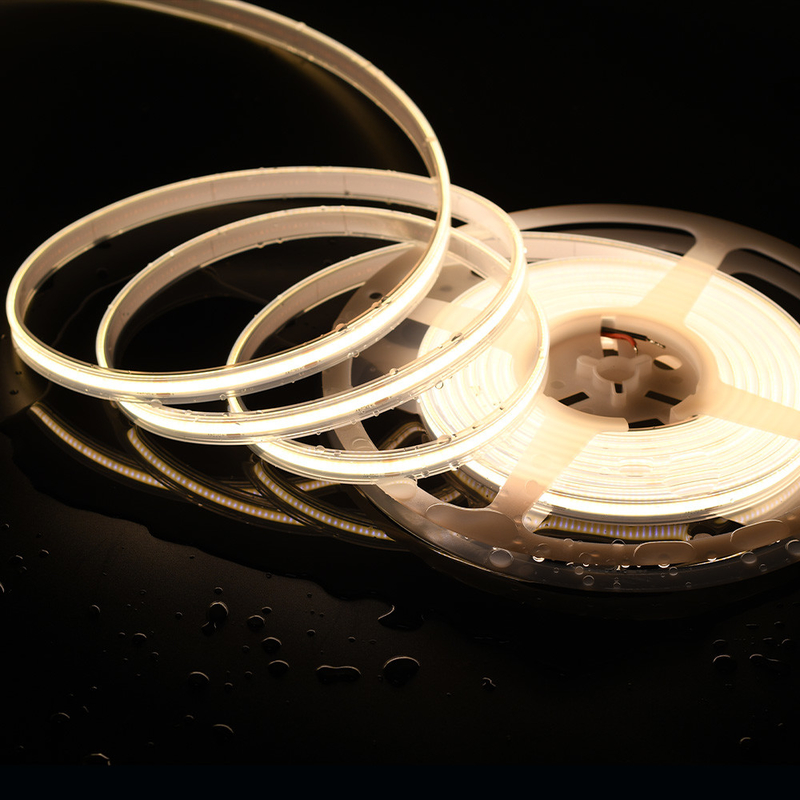 480 LED/m COB LED Strip 12V/24V 5m Lunghezza Disegno flessibile senza macchie bianche calde/fredde